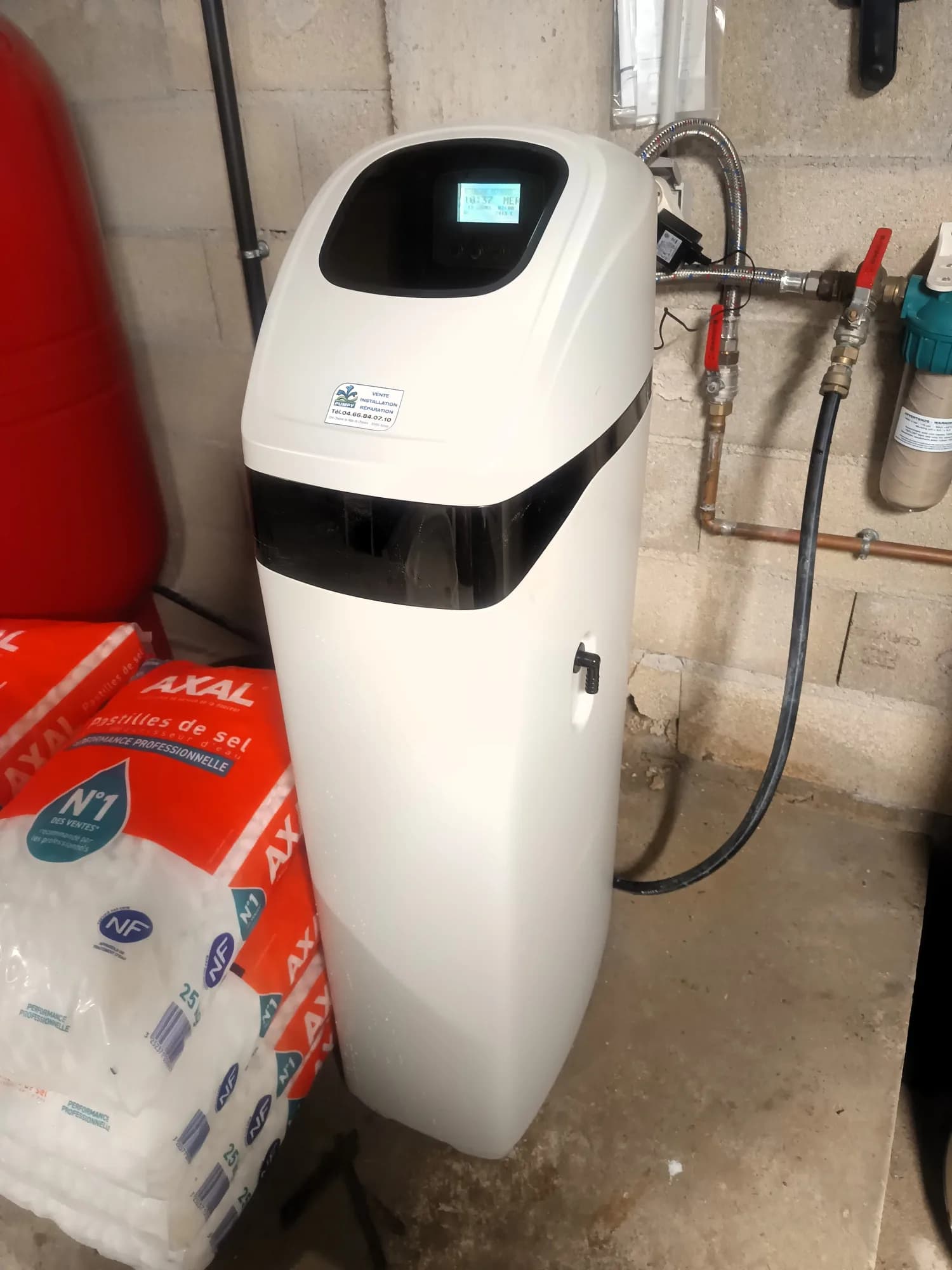 Adoucisseur d'eau installé par Pumpy